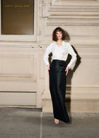 TAFFETA BLOUSE WITH CRYSTAL PEONY CHAMPAGNE