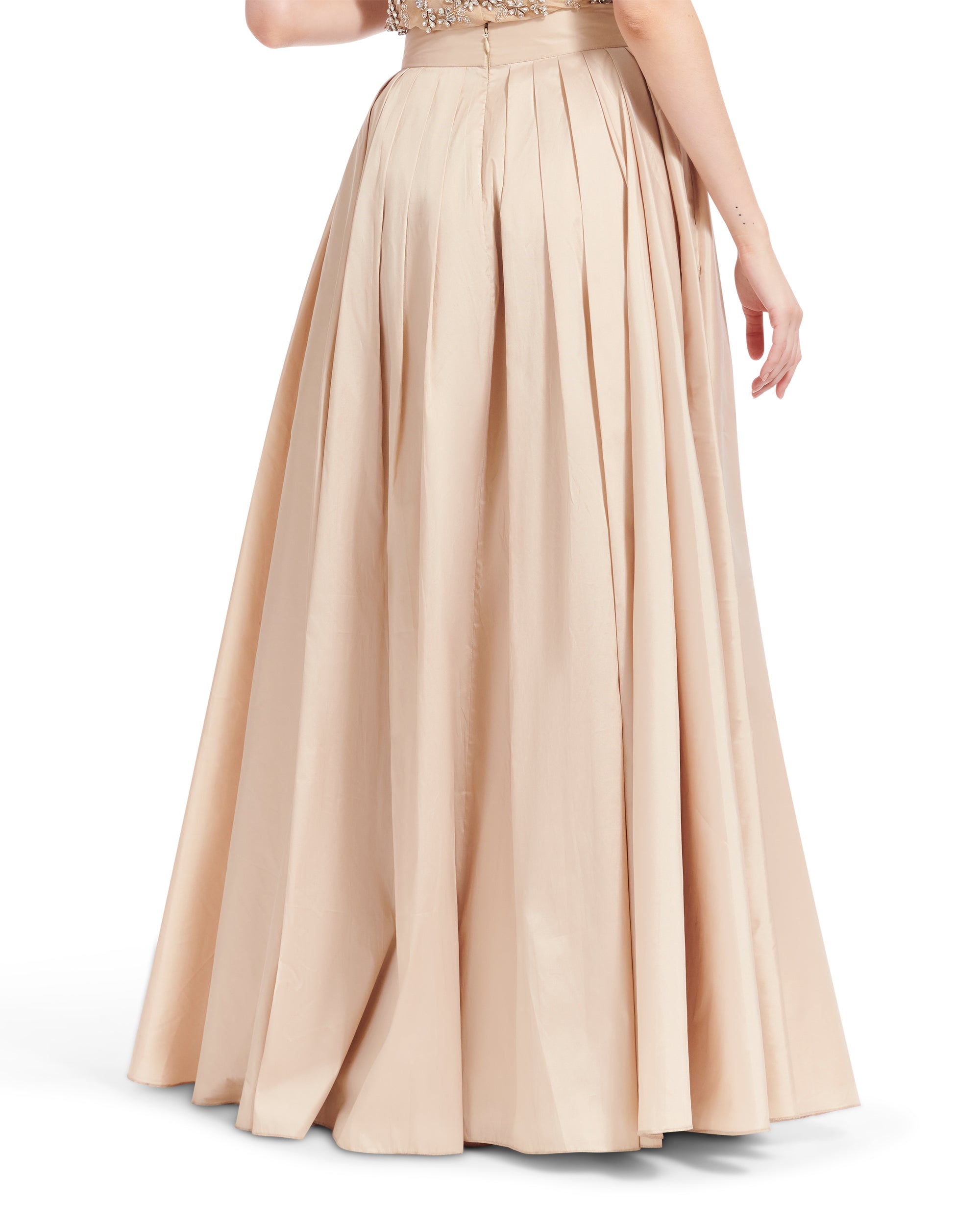 SOFT TAFFETA BALLGOWN SKIRT IN CHAMPAGNE