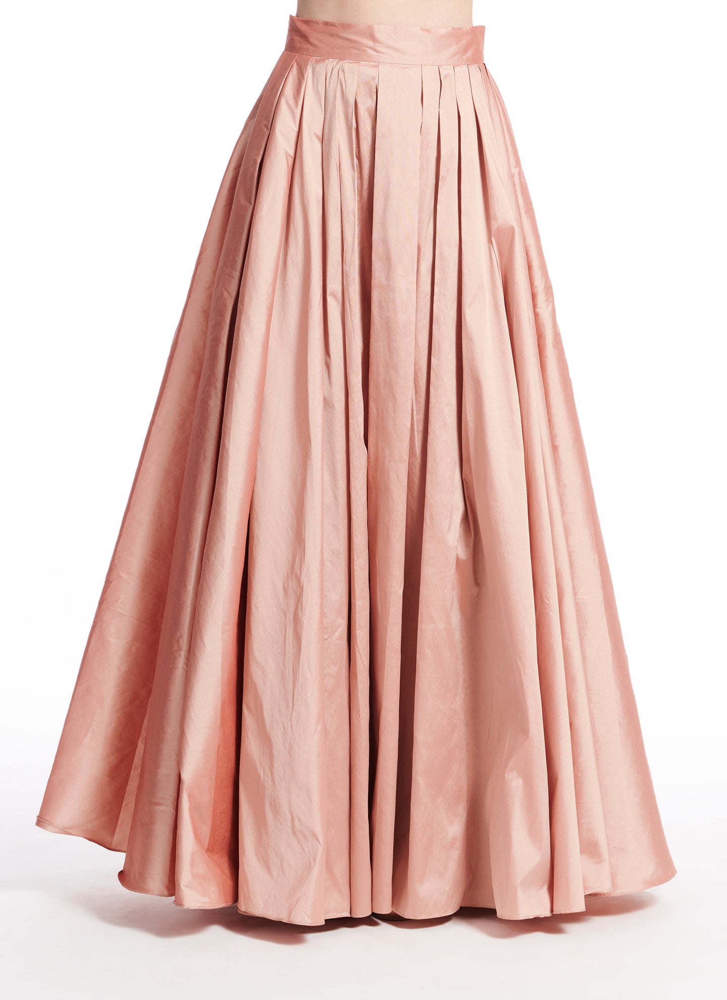 APRICOT TAFFETA BALLGOWN SKIRT