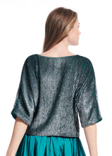 Load image into Gallery viewer, Sequin Blouson with Dolman Sleeves
