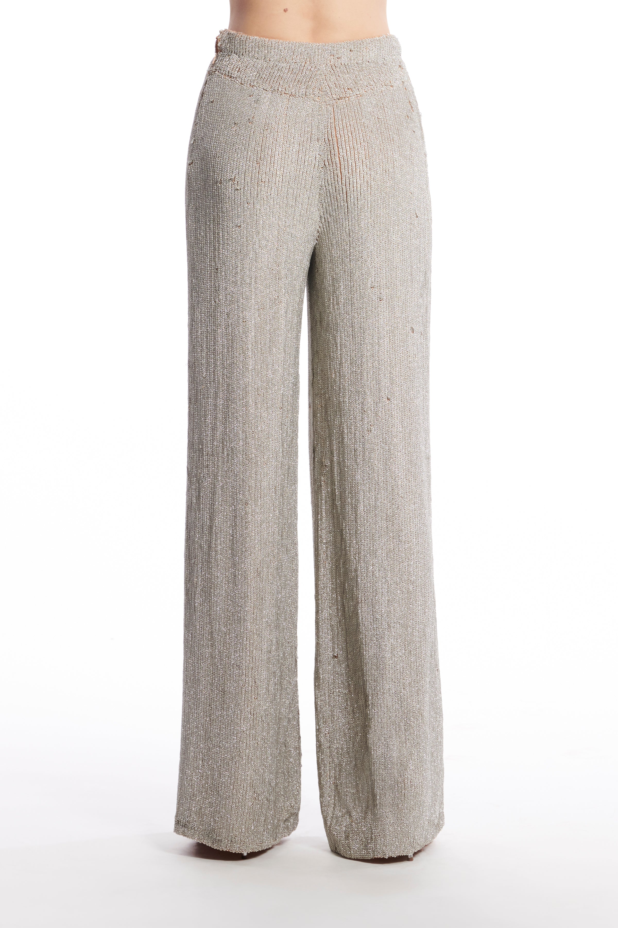 Crystalized Silver Sparkle Pants