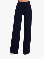 STRETCH CREPE WIDE LEG PANT BLACK