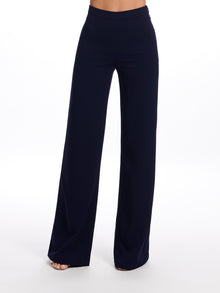 STRETCH CREPE WIDE LEG PANT BLACK
