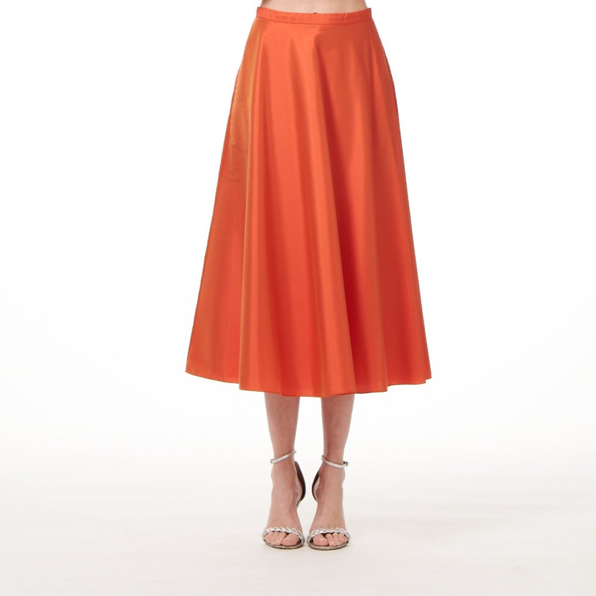 A-LINE MIDI SKIRT PAPRIKA