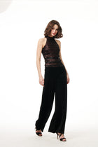 STRETCH VELVET PANTS