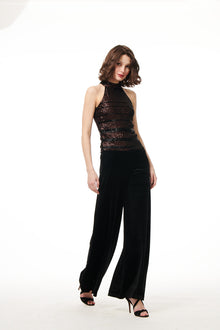 STRETCH VELVET PANTS