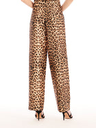 ANIMAL PRINT TAFFETA PANT