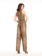 ANIMAL PRINT TAFFETA PANT