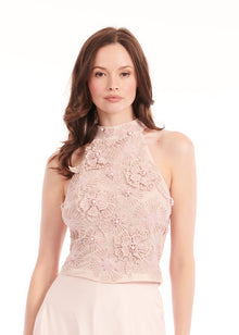 TEA LENGTH PLEATED SOFT TAFFETA MIDI SKIRT BLUSH