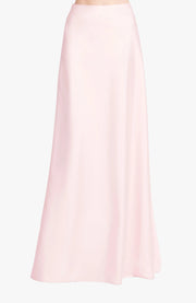 TAFFETA BIAS LONG SKIRT BLUSH