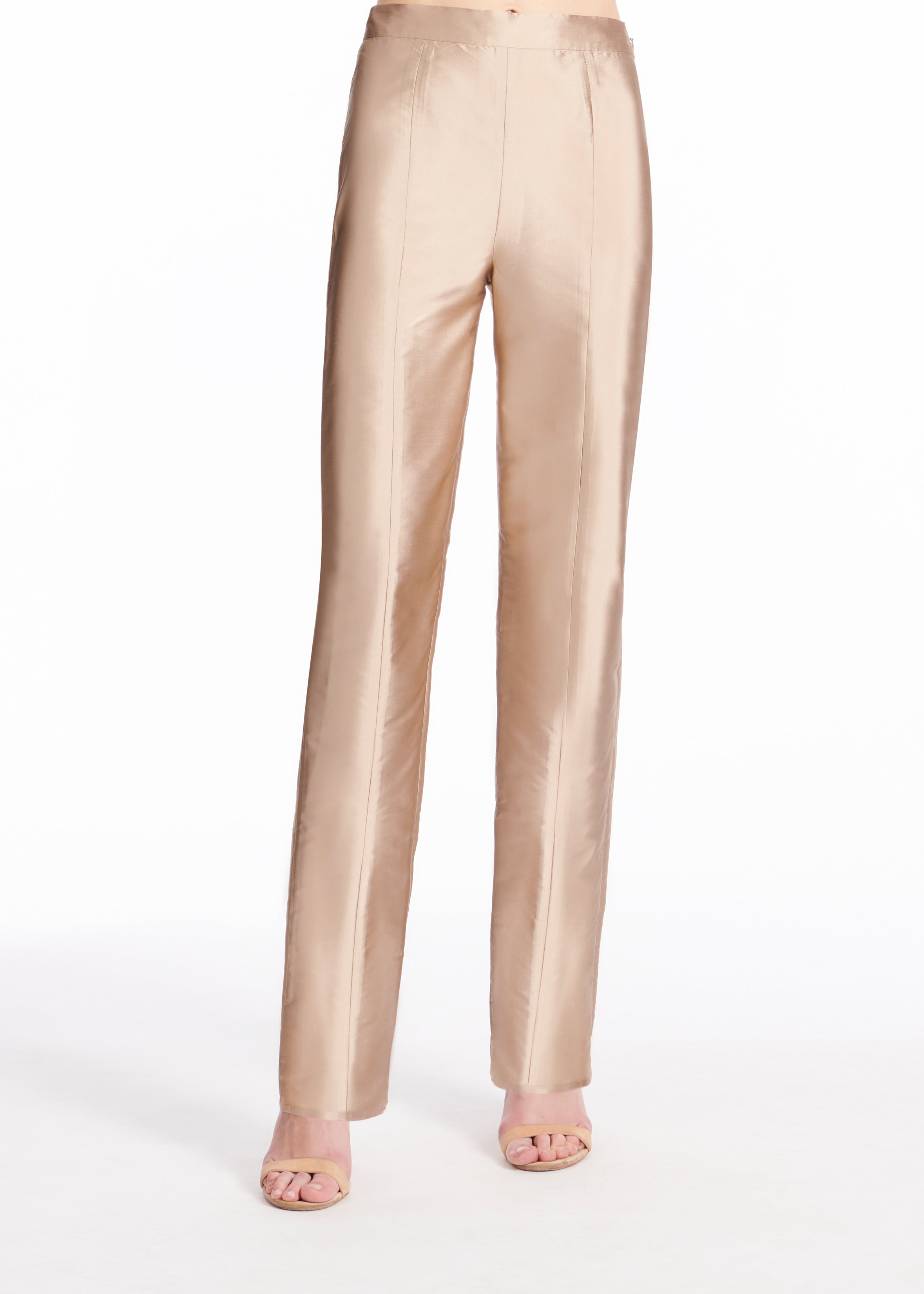 TAFFETA SLIM LEGGED PANT BLACK