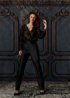 TAFFETA SLIM LEGGED PENCIL PANT SUNTAN