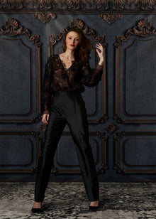 TAFFETA SLIM LEGGED PENCIL PANT SUNTAN