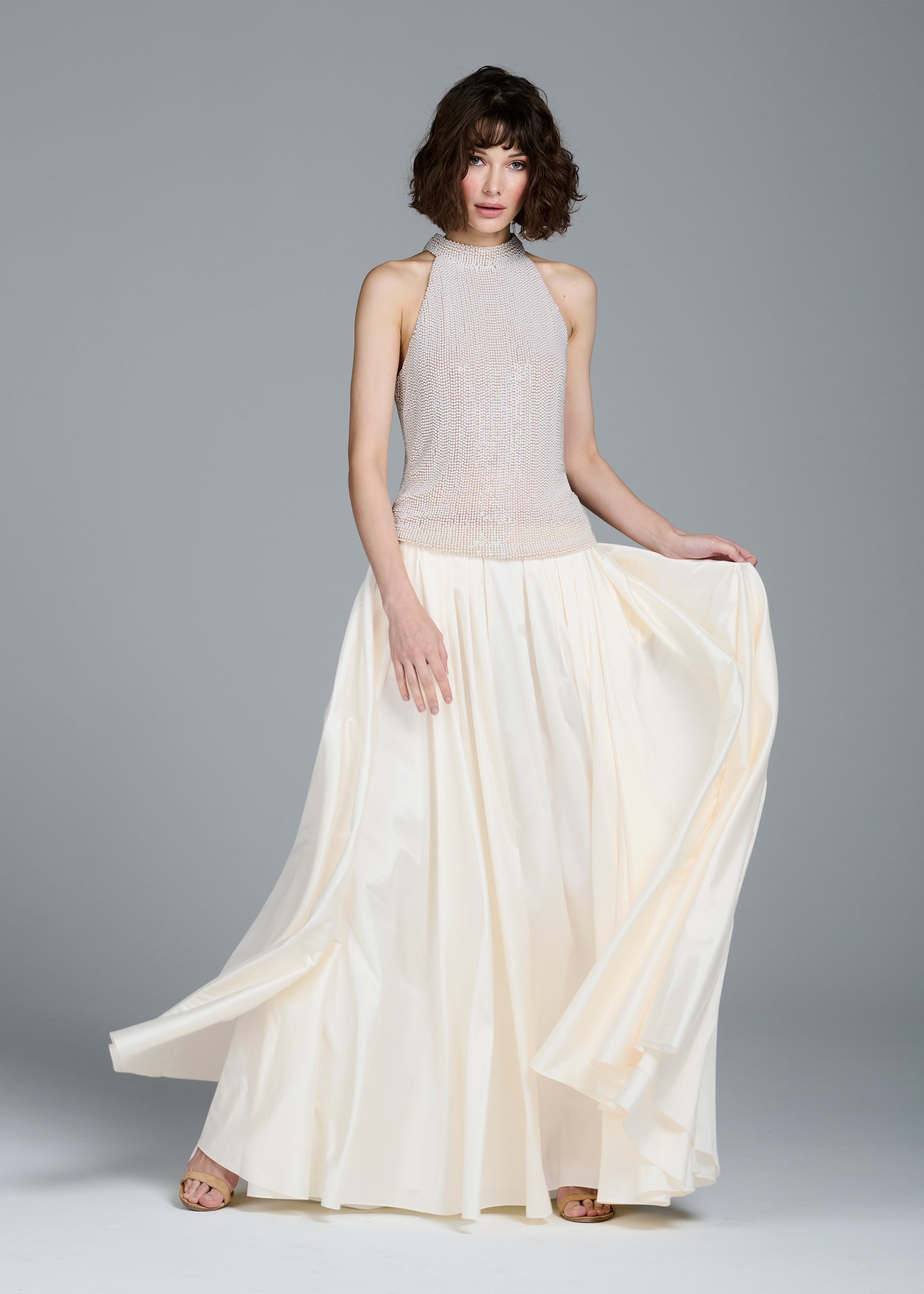 TAFFETA BALLGOWN SKIRT - IVORY