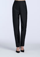 TAFFETA SLIM LEGGED PANT BLACK