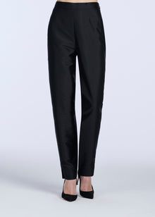 TAFFETA SLIM LEGGED PANT BLACK
