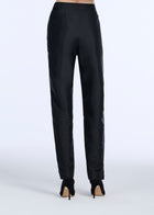 TAFFETA SLIM LEGGED PANT BLACK