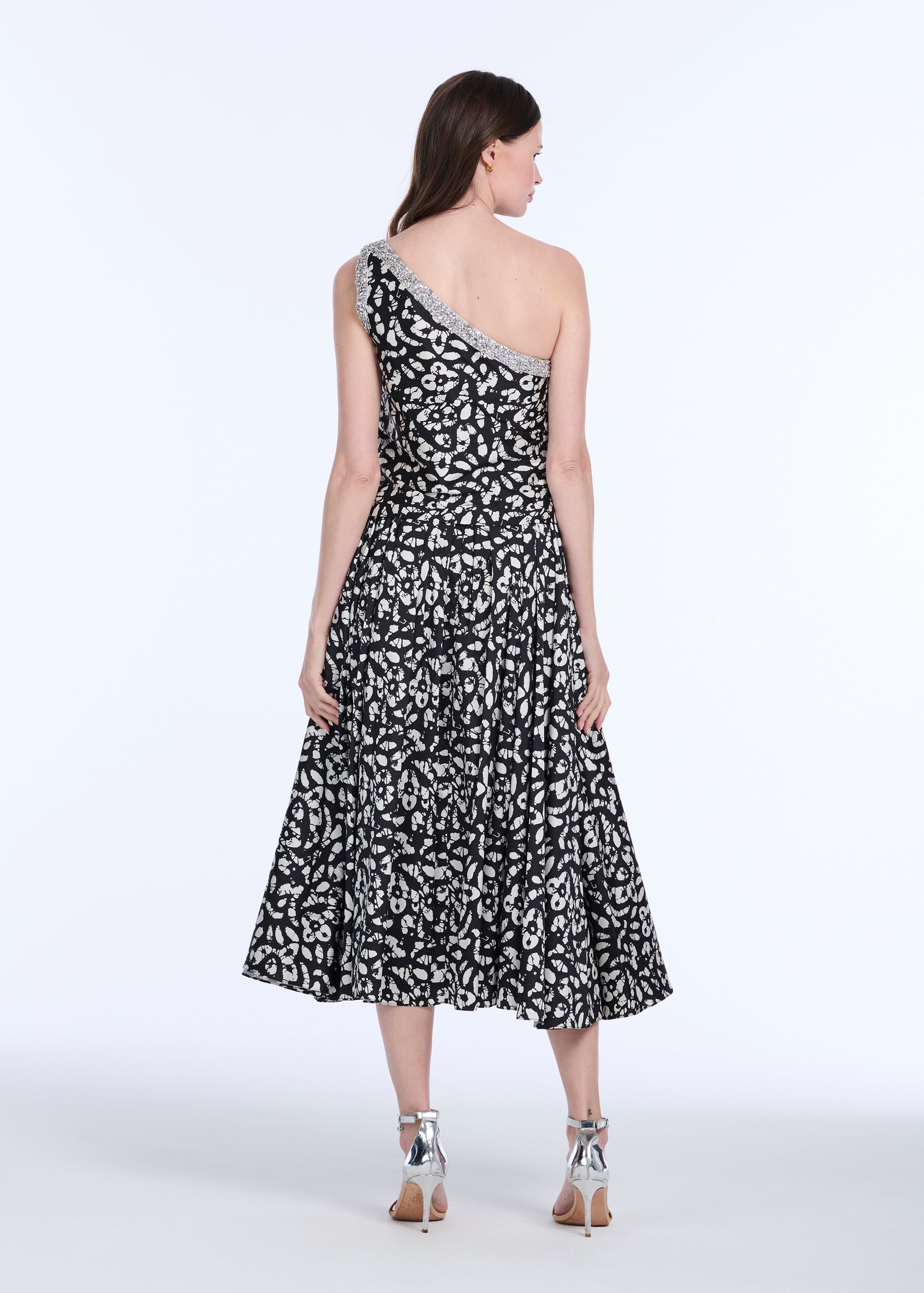 TAFETTA MIDI SKIRT BATIK ANIMAL