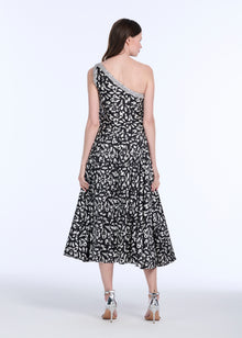 TAFETTA MIDI SKIRT BATIK ANIMAL