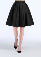 SOFT TAFFETA SHORT PARTY SKIRT IVORY
