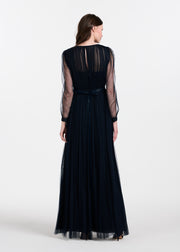 SPANISH LUXE TULLE GOWN WITH CRYSTAL FLOWER