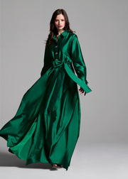 TAFFETA ALINE GOWN WITH CRYSTAL BUTTONS SILVER