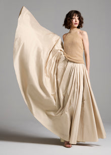 SOFT TAFFETA BALLGOWN SKIRT IN CHAMPAGNE