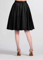SOFT TAFFETA SHORT PARTY SKIRT IVORY