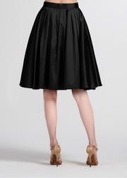 SOFT TAFFETA SHORT PARTY SKIRT IVORY