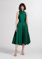 Taffeta 3D Appliquè Floral Shell Emerald