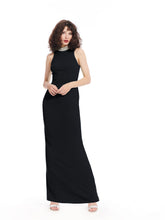 Load image into Gallery viewer, Jeweled Collar Sleeveless Gown
