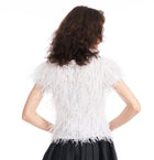 FEATHER V-NECK SHORT SLEEVE TEE