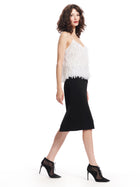 Cami Feather Spaghetti Strap